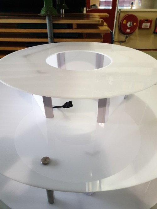 Verlichte tafel (tbv chocoladefontein) - 100 cm